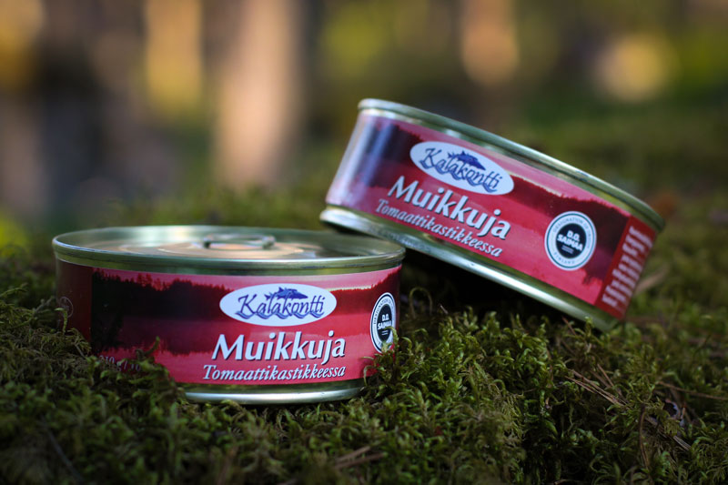 Muikkuja tomaattikastikkeessa kalasäilyke Kalakontti